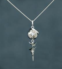 Serah Silver Engagement Pendant