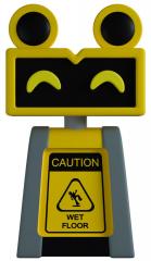 Wet Floor Bot 3.7" Vinyl