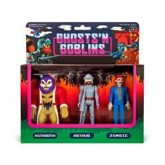Astaroth, Arthur w/ Armor & Zombie ReAction 3.75" Figure 3-Pack