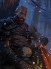 Kratos & Atreus Art Print