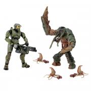 Master Chief vs The Flood 4" Figure 2-Pack
