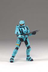 Spartan Scout Cyan 6" Figure (Equipment Edition)