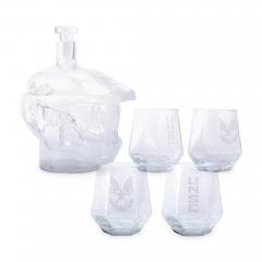 Master Chief 6-Piece Whiskey Decanter Set