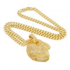 Master Chief Helmet Necklace (gold)