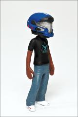 Blue JFO Helmet & Black Noble Team Tee (XBox Live Avatars)