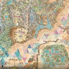Horizon Forbidden West Fine Art Map Print