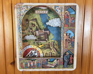 Sasau Map Wall Clock