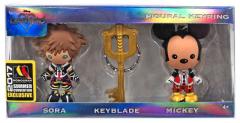 Sora, Keyblade & Mickey Figural Keyring 3-Pack (exclusive)
