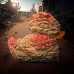 Tubbz Bloater Cosplaying Duck