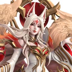 Hall of Legends 2024 Immortalized Legend Ahri 1/6 Statue