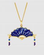 Spirit Blossom Cassiopeia Fan Necklace