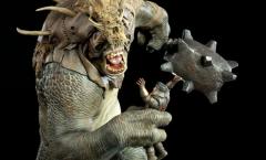 Snow Troll 18" Polystone Statue