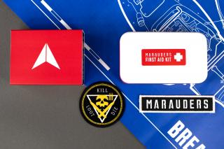 Marauder First-Aid Kit, Ammo Box, Shotgun Shell Bottle Opener & Artwork
