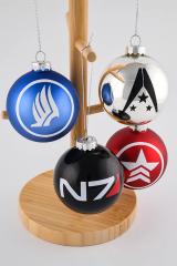 Mass Effect Glass Ball Ornament Set