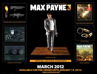 Max Payne Statue & Bullet Keychain