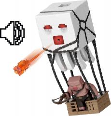 Blast Attack Ghast w/ Piglin Warrior 4" Figure Set