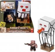 Blast Attack Ghast w/ Piglin Warrior 4" Figure Set