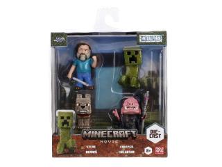 Minecraft Movie MetalFigs 2.5" Mini Diecast 4-Pack