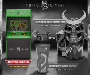 Test Your Might Arcade Popcorn Tin