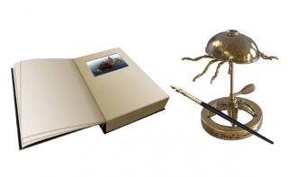 Linking Book, Gehn's Inkwell & Pen Replica