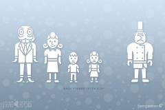 Octodad Family Car Decals