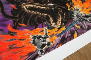Susano & Amaterasu Fight Orochi (Art Print)
