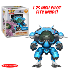 Pop! #177 Super Sized 6" Blueberry D.Va w/ MEKA (exclusive)