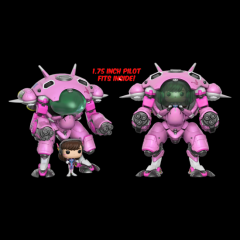 Pop! #177 Super-Sized 6" D.Va w/ MEKA