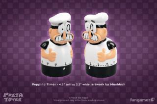 Peppino 4.3" Kitchen Timer, Pizza Napkin & Artwork