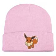 Eevee Pink Knit Beanie w/ Pom-Pom