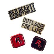 Red Dead 2 & Rockstar Pin Set