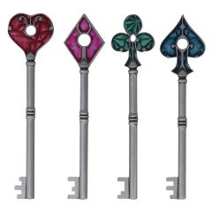 RE2 Card Suit Keys (set of 4)