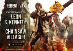 Leon S. Kennedy vs Chainsaw Villager 1/4 Scale Statue (bonus ver)