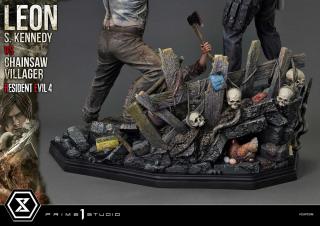 Leon S. Kennedy vs Chainsaw Villager 1/4 Scale Statue (bonus ver)