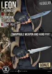 Leon S. Kennedy vs Chainsaw Villager 1/4 Scale Statue (bonus ver)