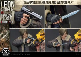 Leon S. Kennedy vs Chainsaw Villager 1/4 Scale Statue (bonus ver)