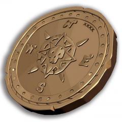 Pirate Coin Replica (Antique finish)
