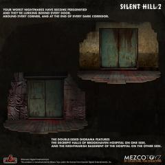 Bubble Head Nurse & Red Pyramid Thing Diorama Set
