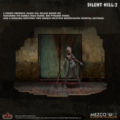 Bubble Head Nurse & Red Pyramid Thing Diorama Set