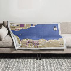 Silent Hill 2 Map Throw Blanket