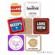 Silent Hill Bars & Restaurants Coaster Set