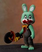 Green Robbie the Rabbit 3.74" Figure