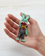 Green Robbie the Rabbit 3.74" Figure
