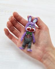 Purple Robbie the Rabbit 3.74" Figure