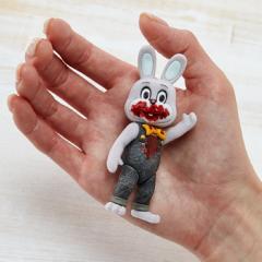 White Robbie the Rabbit 3.74" Figure