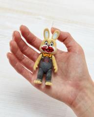 Yellow Robbie the Rabbit 3.74" Figure