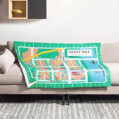 Old Silent Hill Map Throw Blanket