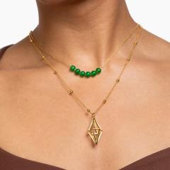 Plumbob Layered Necklace