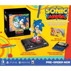 Sonic 12" Statue, Metallic Card & Sega Cartridge Cast w/ Golden Ring