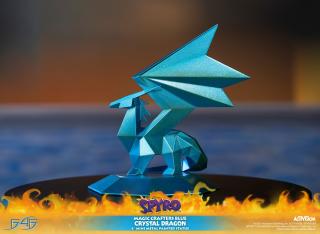 Magic Crafters Blue Crystal Dragon Mini 4" Metal Statue